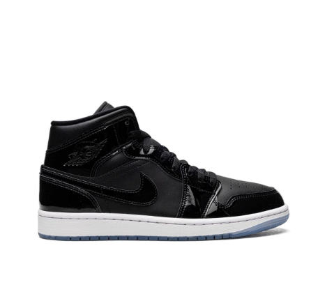 JORDAN RETRO 1 CHAROL NEGRA- BLANCA