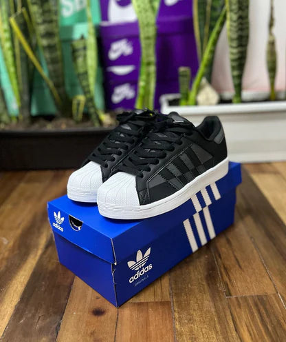 ADIDAS SUPER STAR NEGRO - GRIS