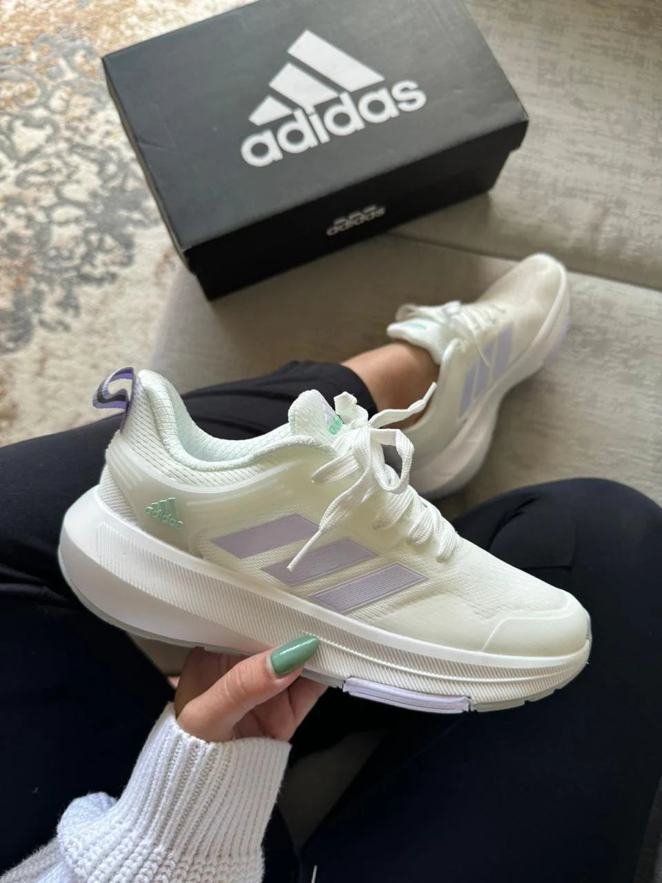 ADIDAS BOUNCE BLANCO - LILA